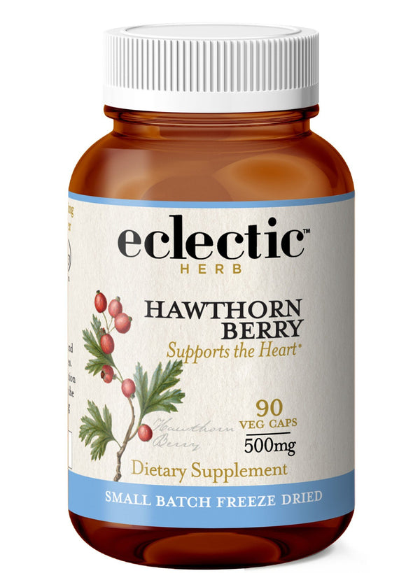 Eclectic Herb Hawthorn Berry Freeze Dried 90 VegCap Clearance Sale