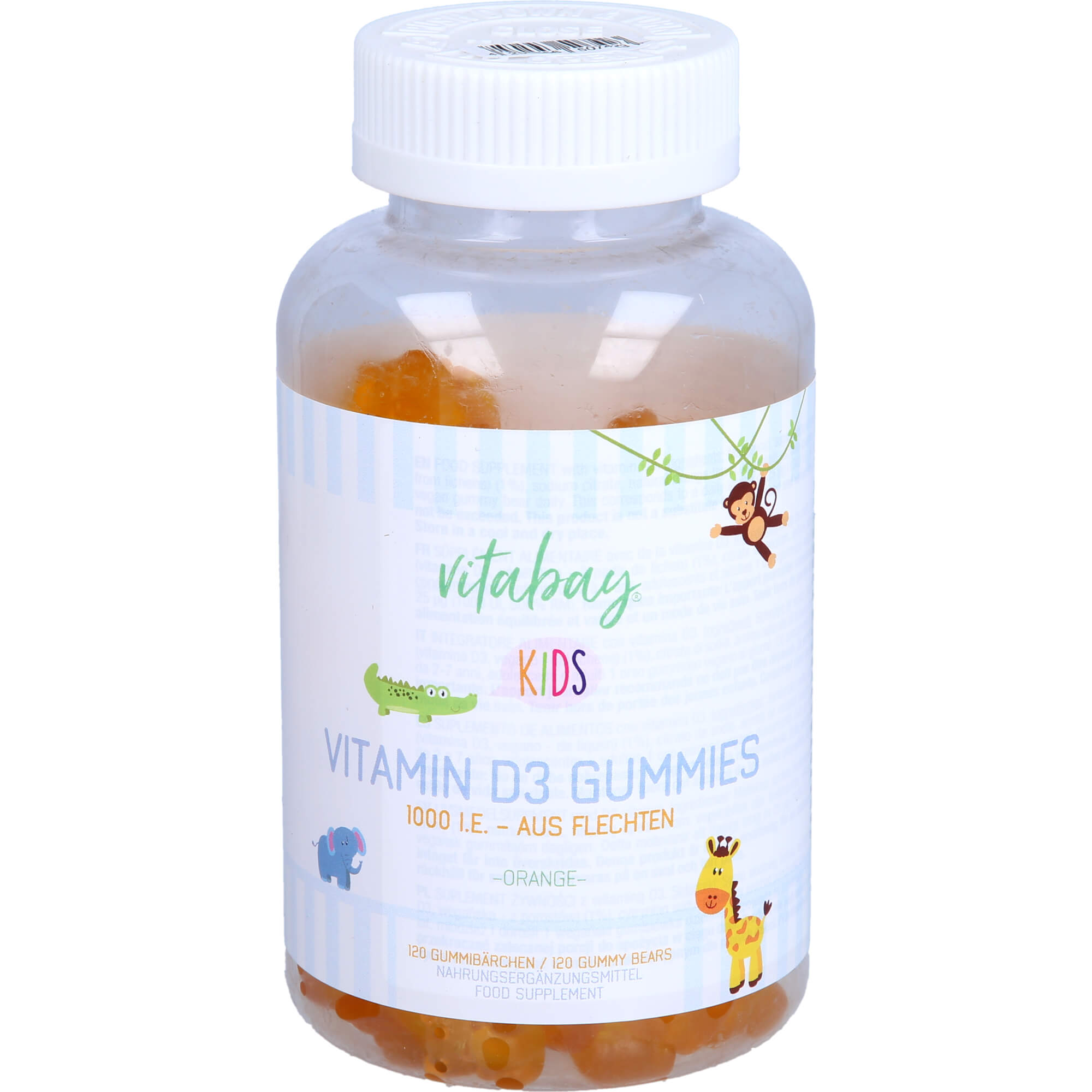 Vitamin D3 1000 IE Fruchtgummis Orange vegan Kids, 120 St KDA Flash Sale